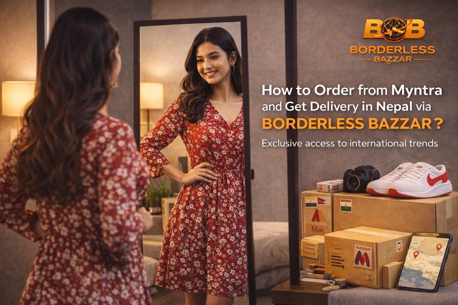 How to Order from Myntra and Get Delivery in Nepal via Borderless Bazzar ?