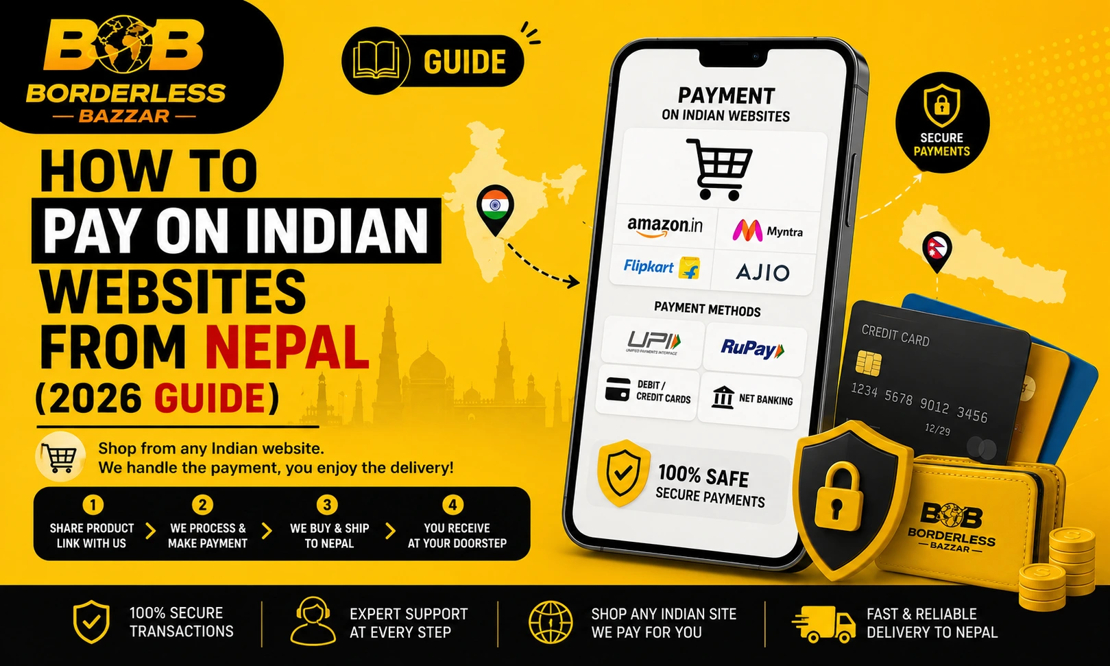 How to Pay on Indian Websites from Nepal (2026 Guide)